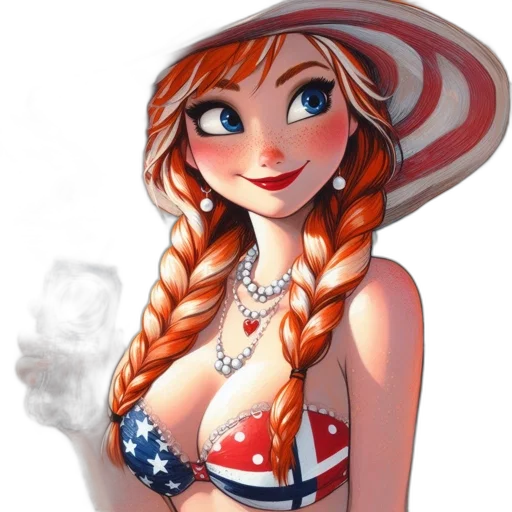 dress, hat, jewelry, cartoon transparent PNG cut-out
