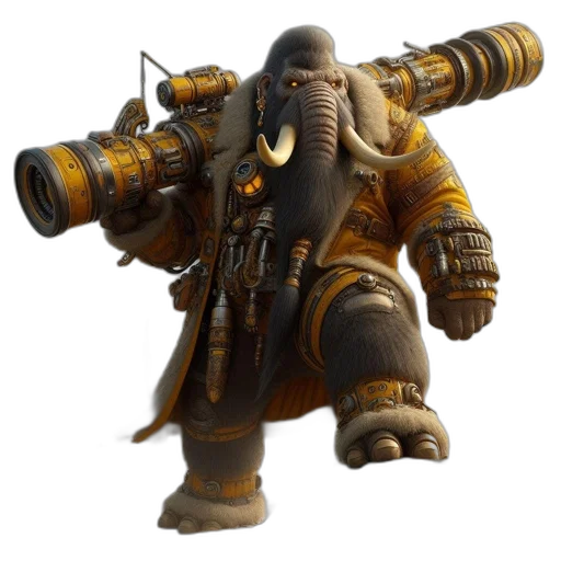 weapon, staff, animal, creature transparent PNG cut-out