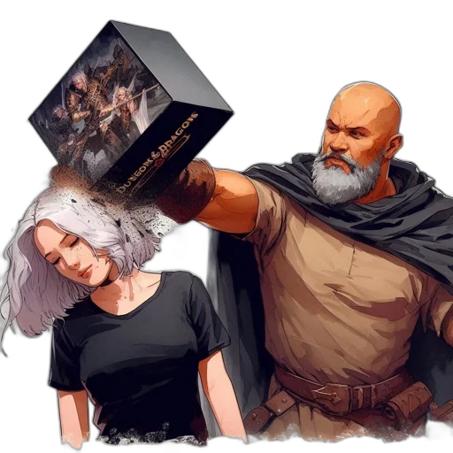 concept art, fantasy art, comic book art, cyberpunk transparent PNG cut-out