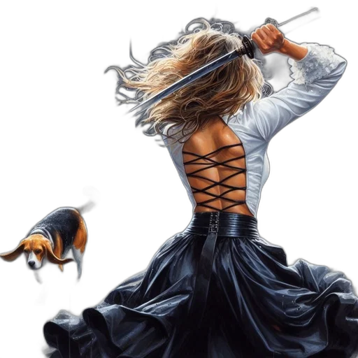 dress, hair, concept art, fantasy art transparent PNG cut-out