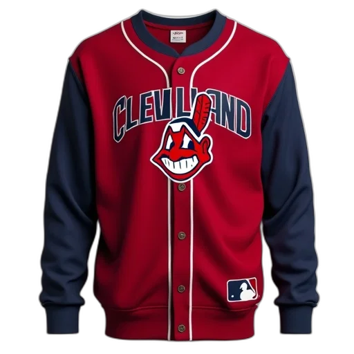 jacket, cleveland, indians, men transparent PNG cut-out