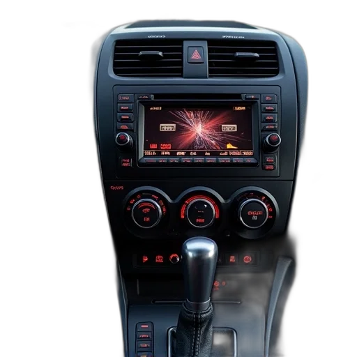 car, aftermarket, radio, install transparent PNG cut-out