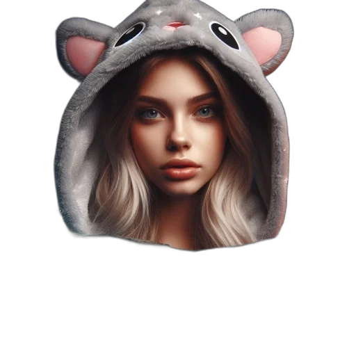 hat, face, jacket, creature transparent PNG cut-out