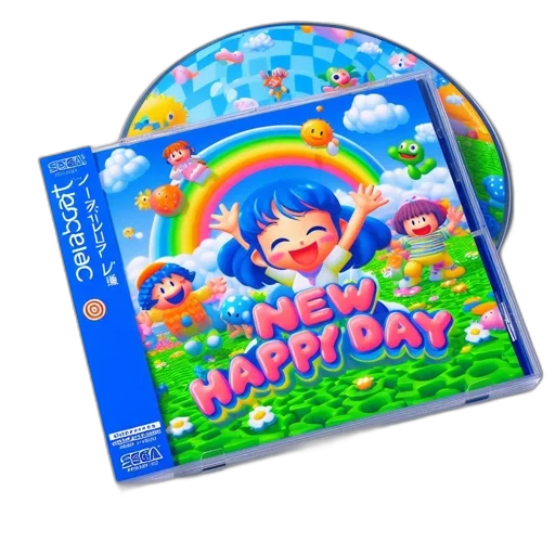 3d render, vaporwave, case, features transparent PNG cut-out