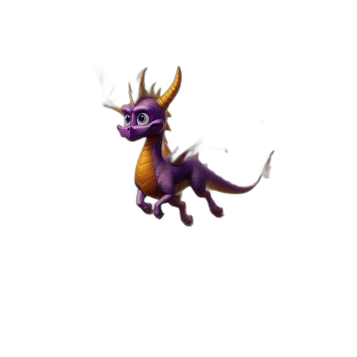 dragon, animal, creature, staff transparent PNG cut-out