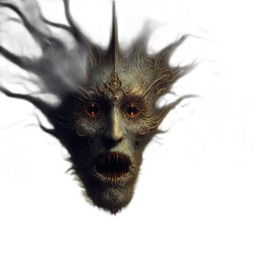 mask, face, creature, hair transparent PNG cut-out