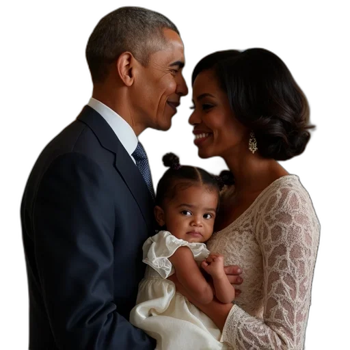 president, obama, first, lady transparent PNG cut-out