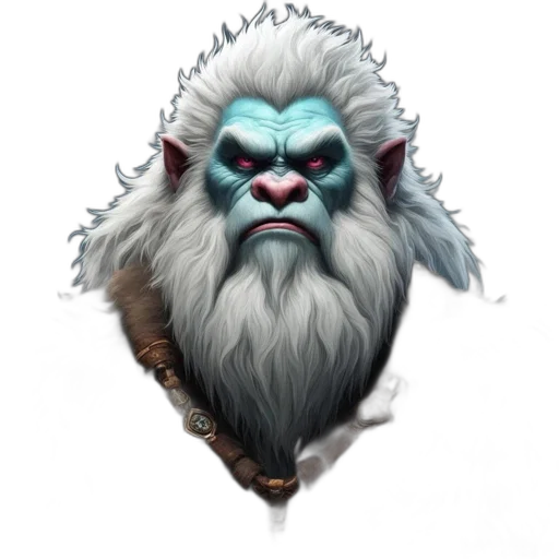 face, creature, mask, staff transparent PNG cut-out