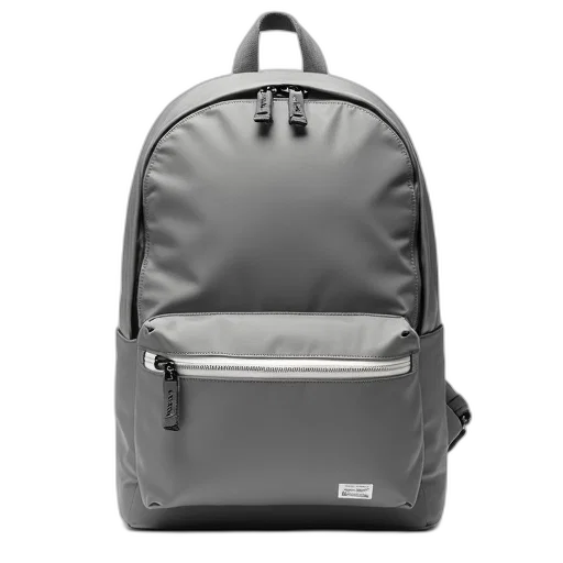 jacket, monochrome, grey, backpack transparent PNG cut-out