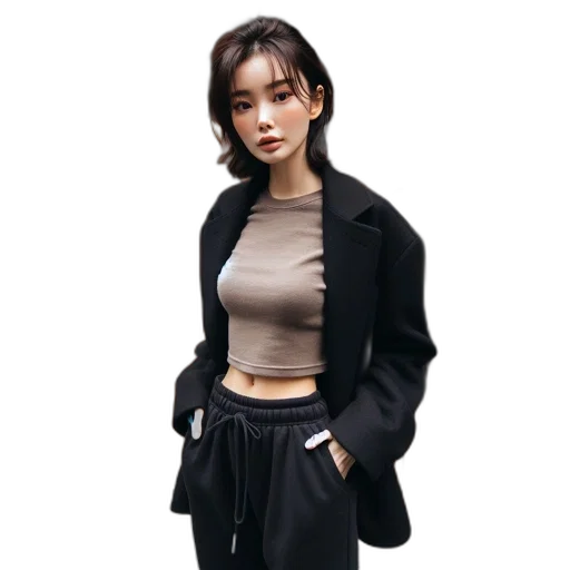 jacket, staff, photorealistic, concept art transparent PNG cut-out