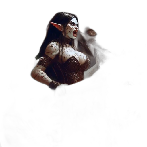 mask, creature, staff, face transparent PNG cut-out