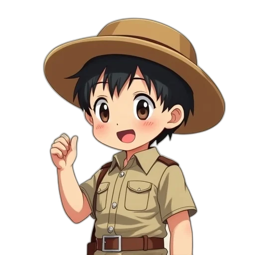 hat, staff, weapon, animal transparent PNG cut-out