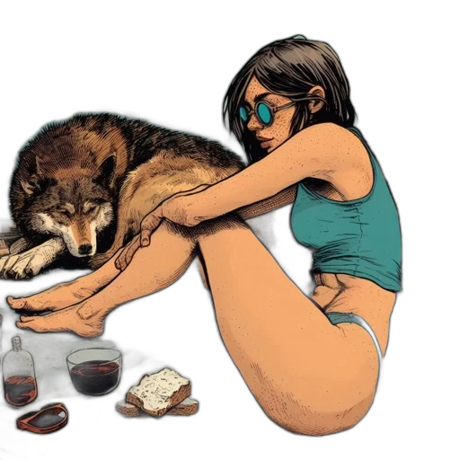 animal, concept art, comic book art, fantasy art transparent PNG cut-out