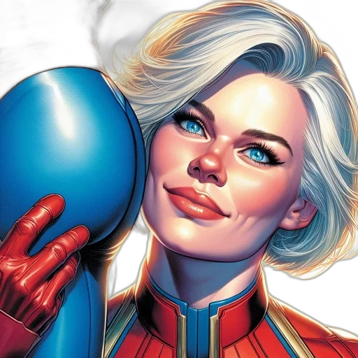 comic book art, concept art, close-up, portrait transparent PNG cut-out