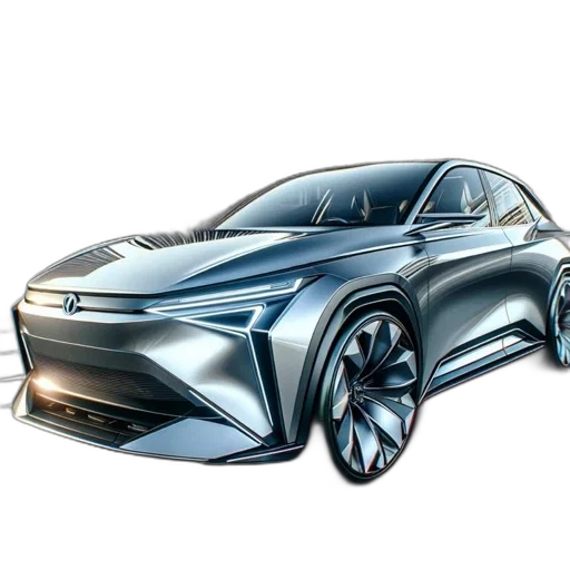car, concept art, 3d render, photorealistic transparent PNG cut-out