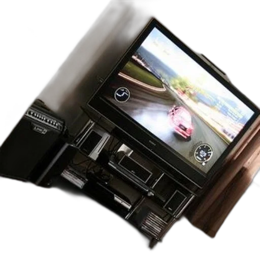 furniture, car, flat-screen, displaying transparent PNG cut-out