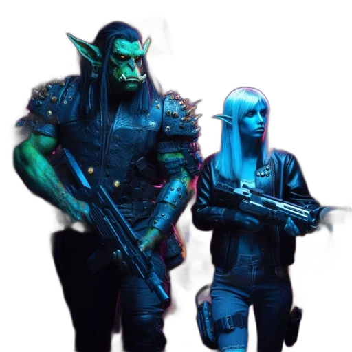 staff, weapon, concept art, cyberpunk transparent PNG cut-out