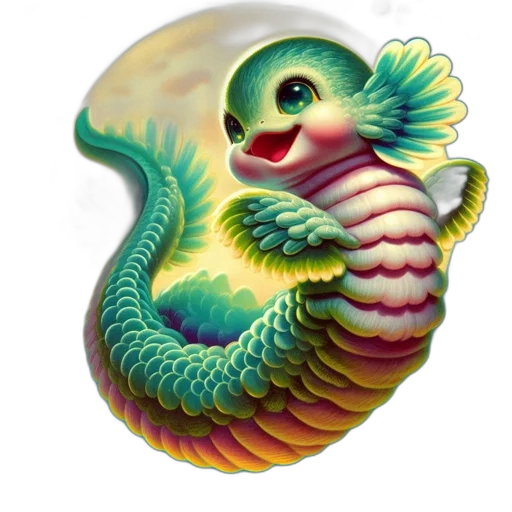 dragon, creature, jewelry, animal transparent PNG cut-out