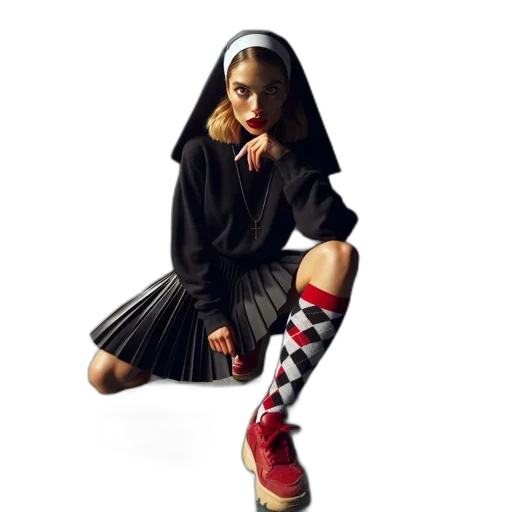 dress, shoes, jacket, concept art transparent PNG cut-out