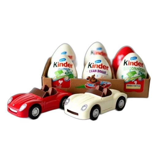 car, 3d render, collection, kinder transparent PNG cut-out