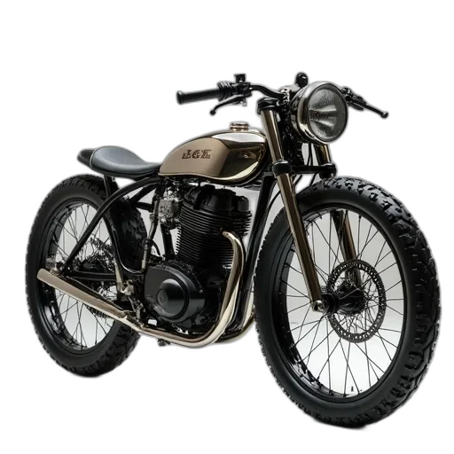 photorealistic, 3d render, custom, motorcycle transparent PNG cut-out
