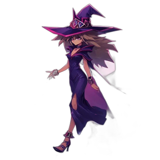 staff, hat, dress, concept art transparent PNG cut-out