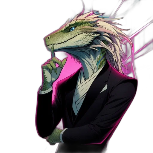dragon, mask, jacket, creature transparent PNG cut-out