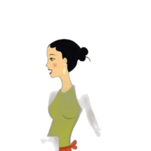 dress, staff, jewelry, face transparent PNG cut-out