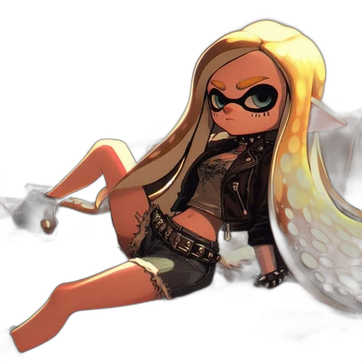 weapon, dress, hair, concept art transparent PNG cut-out