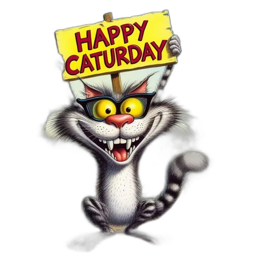 cartoon, animated, scene, features transparent PNG cut-out