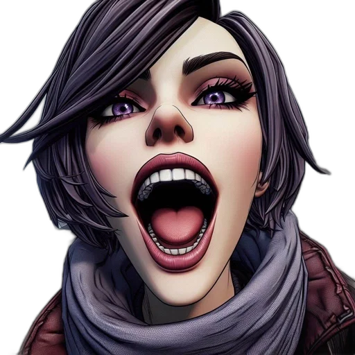 face, comic book art, concept art, fantasy art transparent PNG cut-out