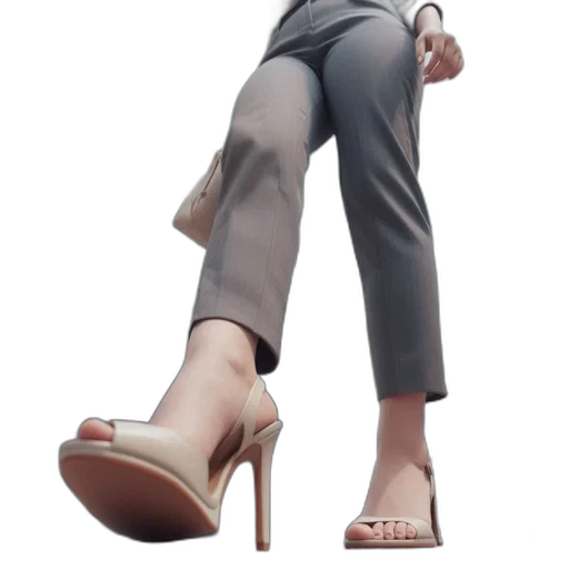shoes, staff, 3d render, concept art transparent PNG cut-out