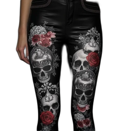 dark, monochrome, givenchy, skull transparent PNG cut-out