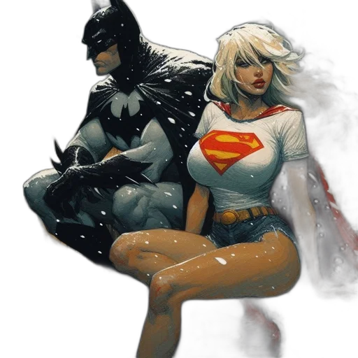 comic book art, concept art, fantasy art, snow transparent PNG cut-out