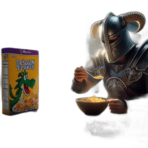 food, dragon, concept art, 3d render transparent PNG cut-out