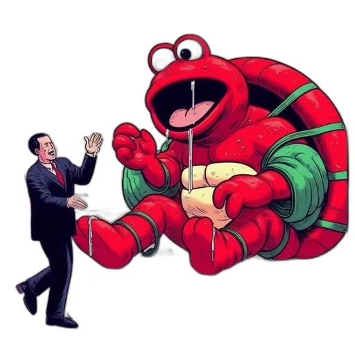 concept art, anthropomorphic, red, turtle transparent PNG cut-out