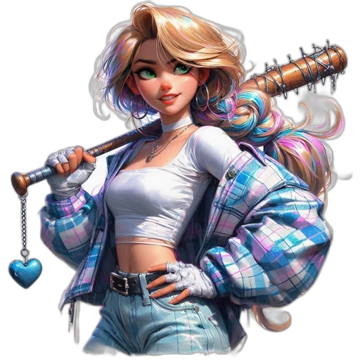 staff, weapon, jacket, jewelry transparent PNG cut-out