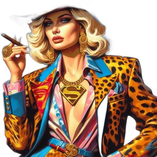 jacket, jewelry, comic book art, concept art transparent PNG cut-out