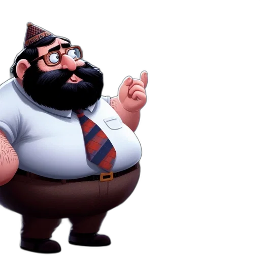 staff, animal, concept art, 3d render transparent PNG cut-out