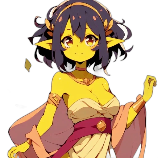 dragon, staff, dress, mask transparent PNG cut-out