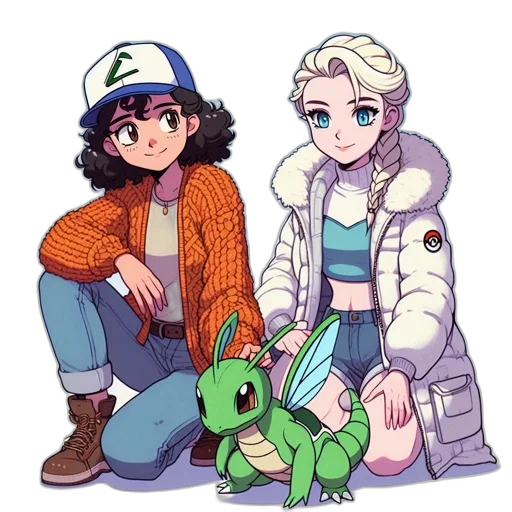 jacket, pixel art, watercolor, concept art transparent PNG cut-out