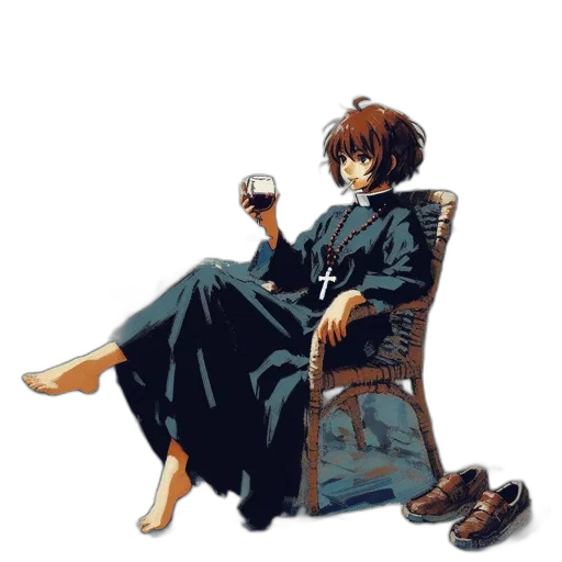 jacket, umbrella, pixel art, concept art transparent PNG cut-out
