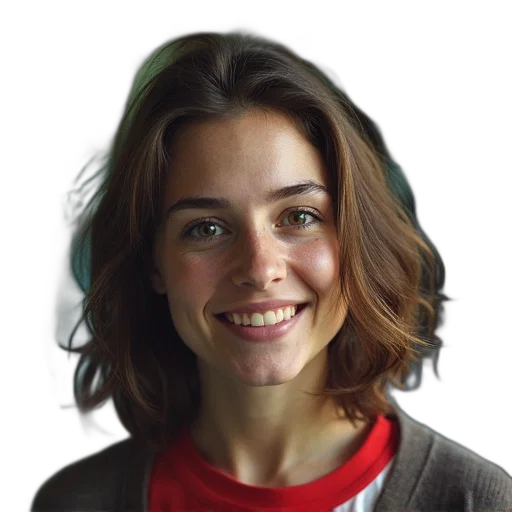 face, staff, jacket, hair transparent PNG cut-out
