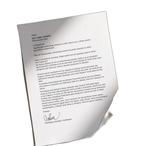 contract, letter, used, sign transparent PNG cut-out