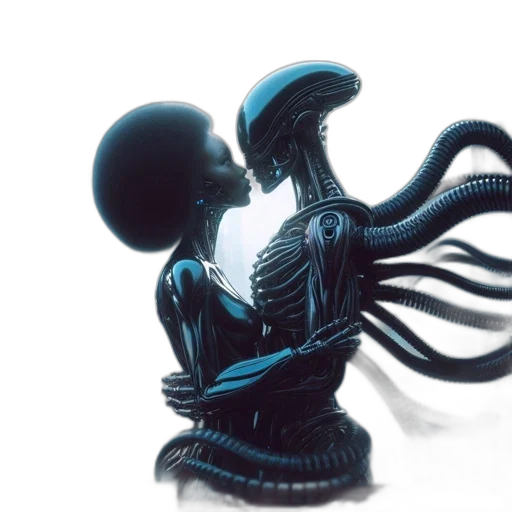 robot, creature, hair, mask transparent PNG cut-out