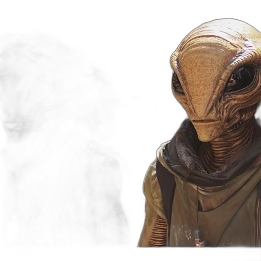 mask, creature, face, staff transparent PNG cut-out