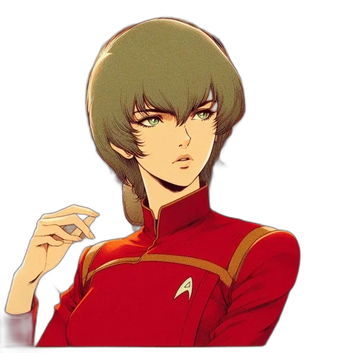 staff, face, jacket, anime transparent PNG cut-out