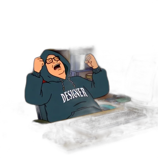 jacket, robot, staff, 3d render transparent PNG cut-out