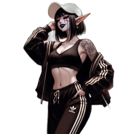 hat, jacket, mask, concept art transparent PNG cut-out