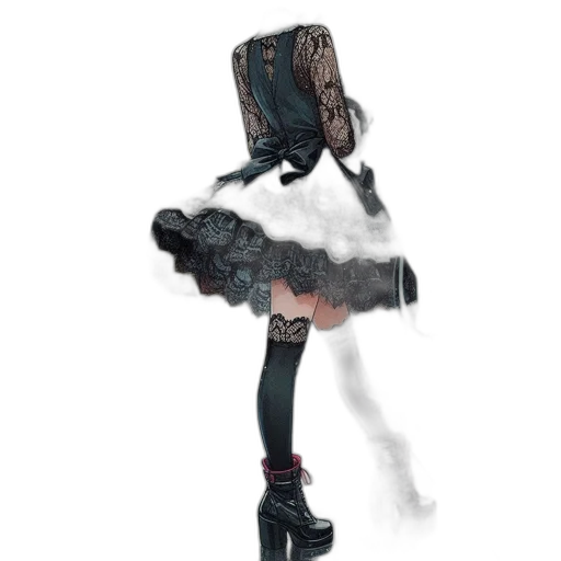 dress, robot, shoes, jacket transparent PNG cut-out
